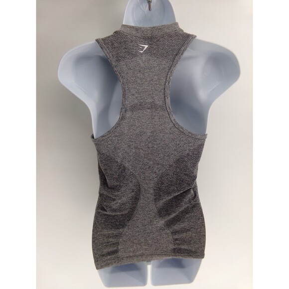 Gymshark Adapt Ombre Seamless Contour Highneck Tank Top Shirt Size Medium Gray M - Picture 8 of 11